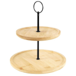Bambusest 2-korruseline taldrik 24 cm