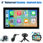 1din 9 tolli universaalne autoradio Junsun toetab juhtmevaba carplay & android auto gps navigatsiooni usb wifi fm