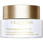 P&auml;evakreem Clarins Nutri-Lumi&egrave;re SPF15 s&auml;rav, taastav, pigmentlaike v&auml;hendav