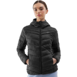 4F F351 naiste tepitud jope, s&uuml;gavmust 4FWSS24TDJAF351 20S, XS