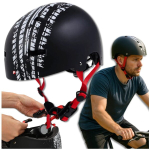 FISHER kiiver L/XL, BMX/rula, must, 58&ndash;61 cm, ventilatsiooniga, must / valge