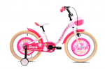 Laste jalgratas Capriolo Fantasy, 20", valge/roosa