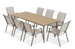9-osaline &otilde;uem&ouml;&ouml;blikomplekt NOVA DINING, liivakarva/pruun