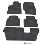 Matid QuiltyMats Opel Zafira Life 2019-2024 (I, II ir III eilės) (4 tk.), Must-Hall /13-MAX5