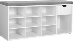Jalatsipink 104x30.5x48 cm Valge Hall Ladustamine