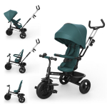 Mitmeastmeline kolmerattaline jalgratas Kinderkraft Aston 2 Plus, roheline