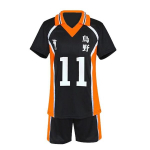Professionaalne anime cosplay komplekt Haikyuu Must/oranž XXL
