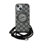 Karl Lagerfeld IML Crossbody Monogram Karlas ja Choupette Pea MagSafe kate iPhone 15 / 14 / 13 - must