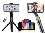 Selfie pulk (Selfie stick) Selfie-pulk telefonile Bluetooth-puldiga, Asmenukių lazda telefonui su Bluetooth nuotoliniu valdymu