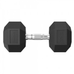 Sporditarbed, TUNTURI Platinum, kuusnurkse kujuga kummist hantlid, 7,5 kg, 1 tk.