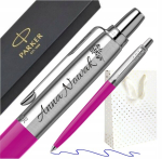 Parker Jotter Magenta pliiats graveeringu ja kinkekotiga