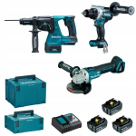 Makita Dlx3202tj 18v akut&ouml;&ouml;riistade komplekt 3x5ah