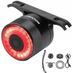 Tagumine jalgrattatuli pidurdamisanduriga LED RGB RockBros Q1Max
