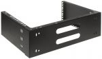 Seinakinnitus Rack 19'' 3U/4U 330 Mm V&otilde;rguseadmetele, Must, Stalflex