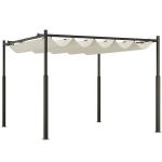 Metallist pergola, 3x3 m, reguleeritav katus, UV30+, 1 tk