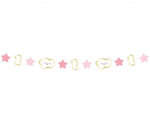 Kaunistusriba 1st Birthday for girl, 120 cm PF-GMRR