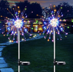 Aia dekoratsioon, LED p&auml;ikesepatareiga, 2 tk