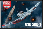 Liimitav mudel Academy 12345 USN SBD-3 Battle of Midway 1/48