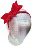 Red Fascinator juukseaksessuaar &ndash; 20. aastate kokaad