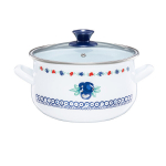 Emailitud kaanega pott Kalina 20 cm 3,8 l EMALIA OLKUSZ