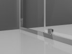 Mexen Exo hinged du&scaron;inurk 115 x 75 cm, l&auml;bipaistev, kroom - 819-115-075-01-00