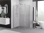 Mexen Exo nihutav du&scaron;ikabiin 115 x 90 cm, l&auml;bipaistev, kroom - 8151-115-090-01-00