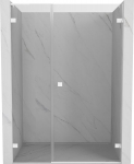 Mexen Lunar-B L du&scaron;iuks uksed, parempoolsed 120 cm, l&auml;bipaistev, valge - 832SL-120-050-20-00-P
