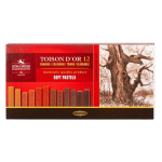 Sauss pastellid "toison D'or", 12 tk., 6 v&auml;rvi, pruun