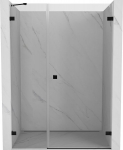 Mexeni Lunar-B du&scaron;inurga uksed avanemiseks paremal 130 cm, l&auml;bipaistev, must - 832S-130-050-70-00-P