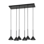 Ripplamp Cono Black Mini 6xgu10, metall, must