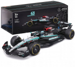 Bolid F1 Mercedes Amg W15 2024 #63 Russell Bburago 1:24 koos vitriiniga
