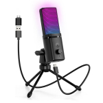 Mikrofonas su RGB ap&scaron;vietimu ir USB jungtimi M160