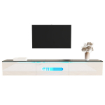 TV kapp must valge, 180 cm, LED valgustus, 1 tk