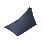 Kolmnurkse kujuga Qubo Tryangle Slate POP FIT istmekott lastele, toetav disain