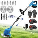 Akutrimmer Zidpol + 2 x 128V akut ja t&ouml;&ouml;kindad 2 tk