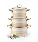 Home Deluxe luksuslik emailitud pottide komplekt (6-osaline)