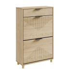 SoBuy Kingakapp FSR212-N Tammepuit 60&times;24&times;95 cm Klappuvate Ustega Sahtliga