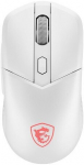 Msi USB optiline hiir VERSA 300 WIRELESS, 8000 DPI, 6 nuppu, Bluetooth 5.3, 2.4 GHz, valge