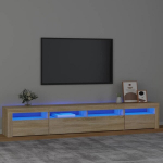 VidaXL telerialus LED-tuledega, pruun