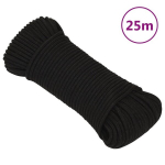vidaXL t&ouml;&ouml;k&ouml;is, must, 3 mm, 500 m, pol&uuml;ester