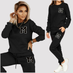 Naiste vabaaja komplekt Maybelline, Puuvillane, must