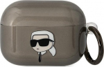 Karl Lagerfeld KLAPHNIKTCK AirPods Pro kate musta/musta Karl'i pea