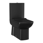 Kompaktne WC pott Premium Lara Creavit 35x80x64 cm, must matt