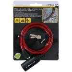 Dunlop jalgratta spiraallukk 0,6x90cm, punane