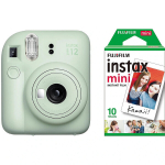 Fujifilm Instax Mini 12, Mint Green + Instax Mini Glossy, 10 tk