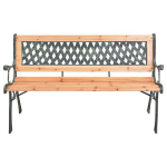 vidaXL aiapink, 116 cm, malm ja nulupuit