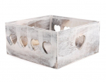 Tin Tours L&otilde;igatud s&uuml;dametega dekoratiivne puidust kast 25x25x12 cm