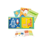 TOOKY TOY Puzzle Logic Game Ajumngud Magnetklotsid lastele 49 el.