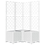 vidaXL v&otilde;rega taimekast, valge, 80 x 80 x 136 cm PP