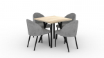 K&ouml;&ouml;gim&ouml;&ouml;bli komplekt ADRK Furniture 84 Rodos, hall/pruun